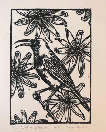 Sunbirds and Daisies No. 1