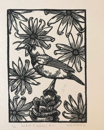 Sunbirds and Daisies No. 3
