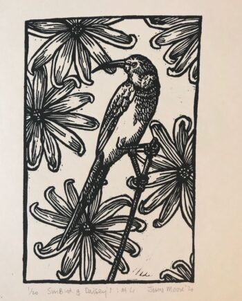 Sunbirds and Daisies No. 4