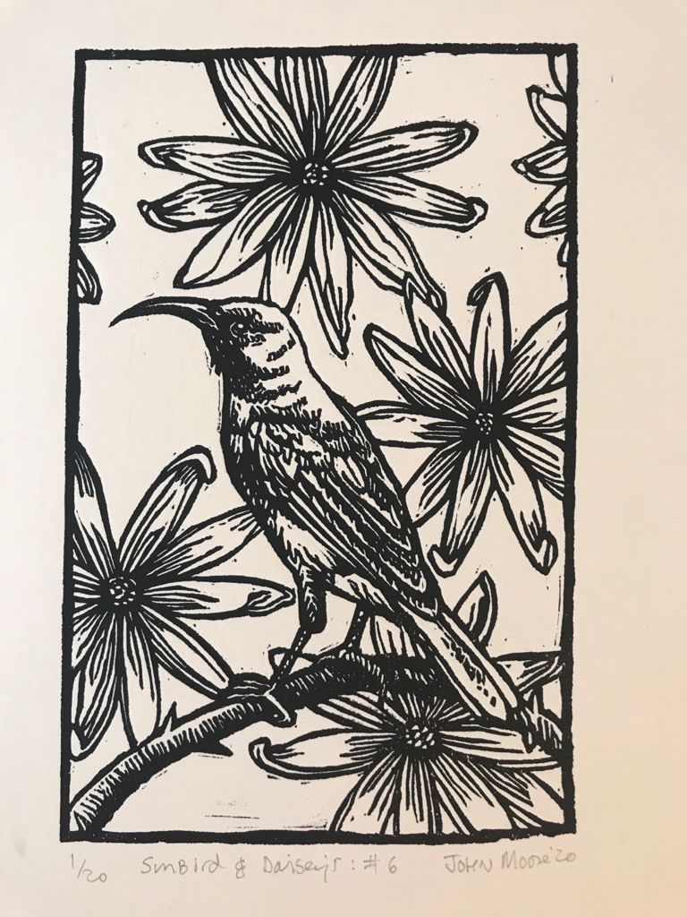Sunbirds and Daisies No. 6