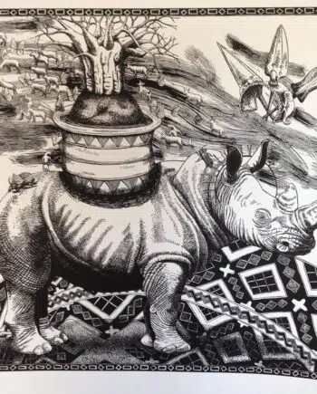 African Wealth: White Rhino