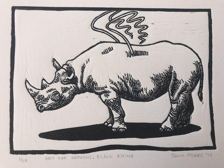 Art for Orphans: Black Rhino Angel Wings