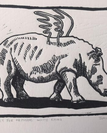 Art for Orphans: White Rhino Angel Wings