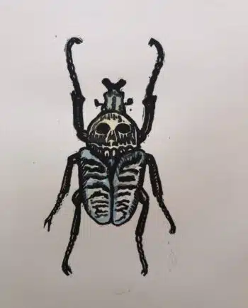 Little Shop Of Horrors - Blue Beetle and Skull