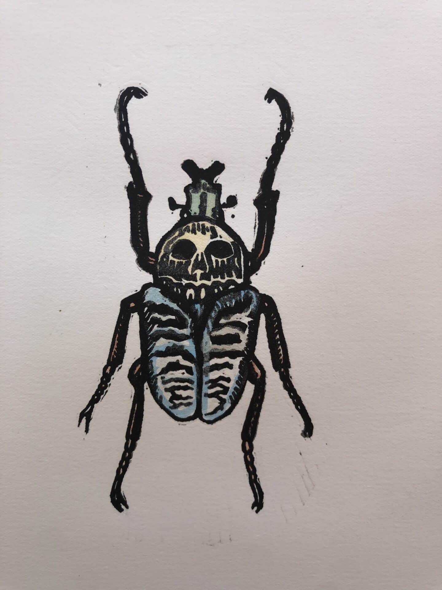 Little Shop Of Horrors - Blue Beetle and Skull